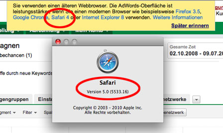 Adwords Konto von Google