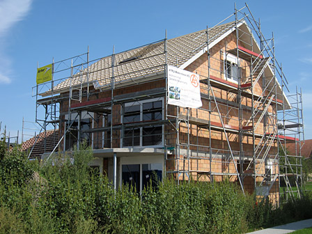 Haus im Rohbau