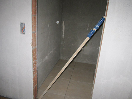 Bodenplatte Badezimmer